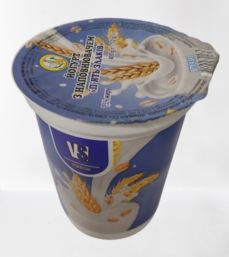 Йогурт питний ВІНЬКОВЕЦЬКИЙ СМАК п'ять злаків, 1,5%, 400 г